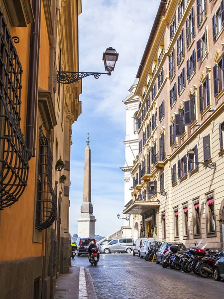Рим Италия Марта 2017 Года Красивая Живописная Улица Исторической Части — стоковое фото