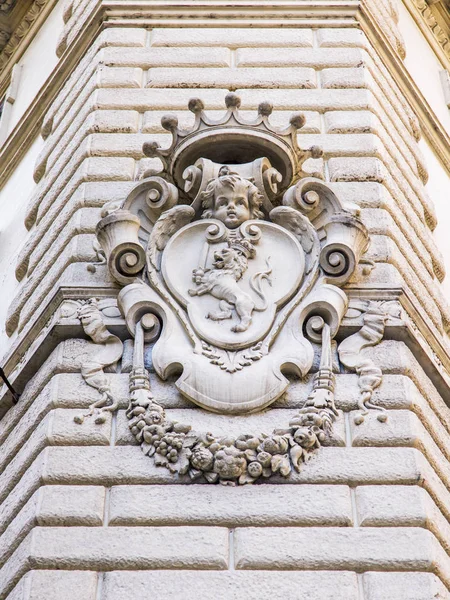 Rome Italie Mars 2017 Une Façade Ancien Bâtiment Dans Une — Photo