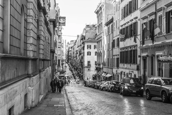 Rome Italy March 2017 Beautiful Picturesque Street Historical Part City — Stock Photo, Image