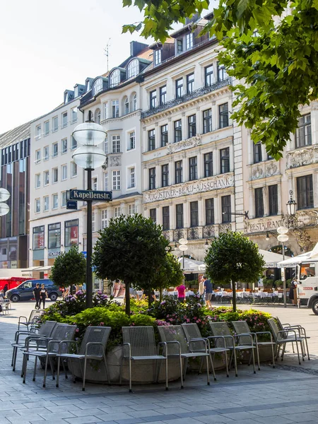 Múnich Alemania Agosto 2018 Lugar Vacaciones Zona Peatonal Ciudad Vieja —  Fotos de Stock