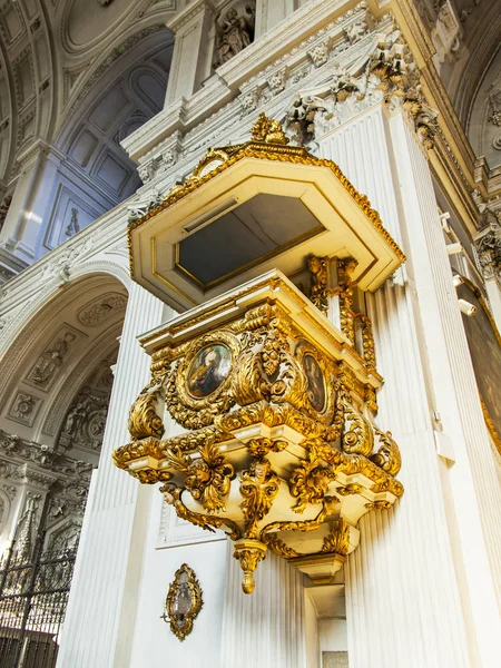 München Tyskland Augusti 2018 Interna Möbler Jesuitenkirche Kyrka Michael — Stockfoto