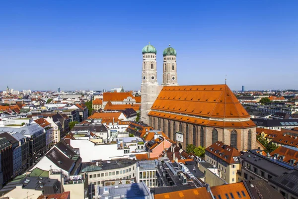 Mnichov Německo Srpna 2018 Pohled Alstadt Městské Střechy Průzkumu Platformě — Stock fotografie