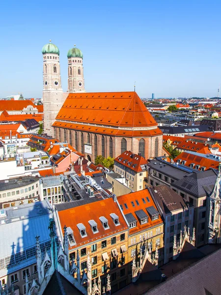 Múnich Alemania Agosto 2018 Vista Alstadt Los Tejados Ciudad Desde — Foto de Stock