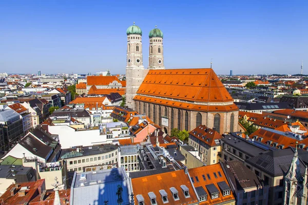 Munique Alemanha Agosto 2018 Uma Vista Alstadt Telhados Cidade Partir — Fotografia de Stock