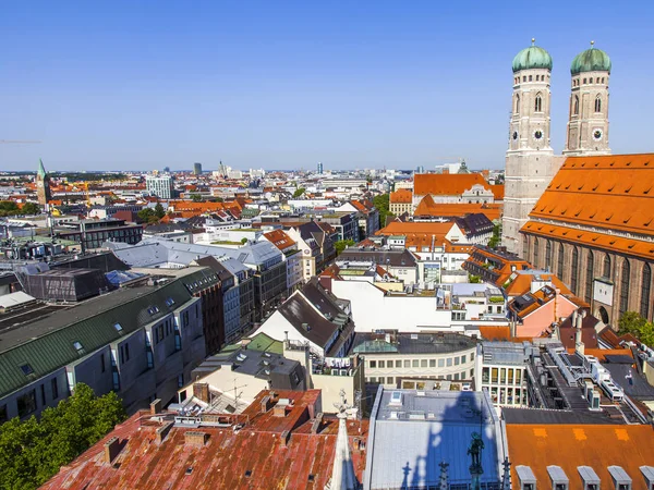 Múnich Alemania Agosto 2018 Vista Alstadt Los Tejados Ciudad Desde — Foto de Stock