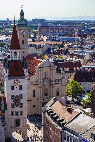 München Duitsland Augustus 2018 Een Uitzicht Daken Van Stad Voorwaarden — Stockfoto