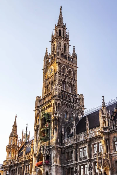 München Duitsland Augustus 2018 Architecturale Details Van Het Stadhuis Van — Stockfoto