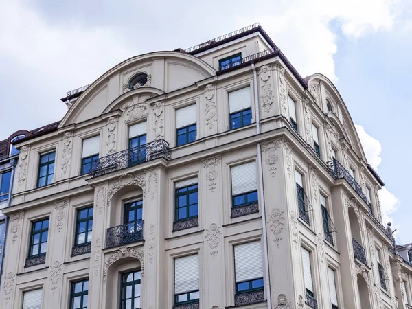 Múnich Alemania Agosto 2018 Hermoso Fragmento Del Edificio Arquitectura Tradicional —  Fotos de Stock