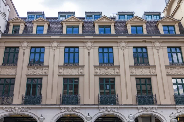 München Deutschland August 2018 Wunderschönes Fragment Des Gebäudes Traditioneller Bayerischer — Stockfoto