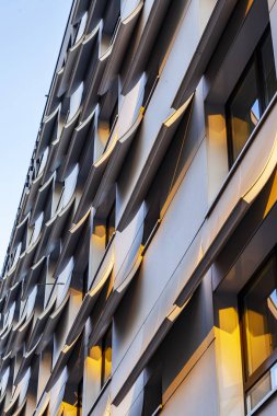 Münih, Almanya, üzerinde 16 Ağustos 2018. Şehir merkezinde modern mimari. 