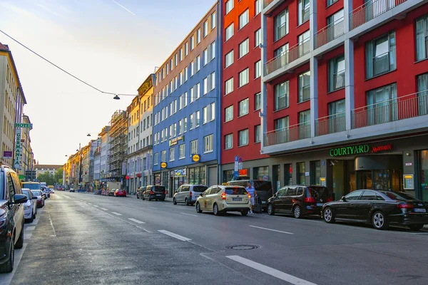 Munich Germany August 2018 Modern Architecture Downtown — Stock Photo, Image