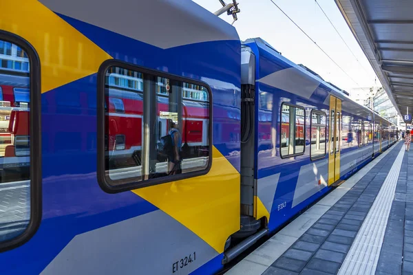 Münih Almanya Üzerinde Ağustos 2018 Merkez Tren Stasyonu Münih Hauptbahnhof — Stok fotoğraf