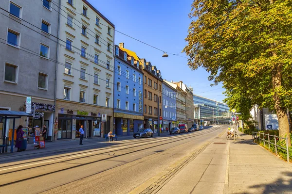 Múnich Alemania Agosto 2018 Arquitectura Moderna Centro — Foto de Stock