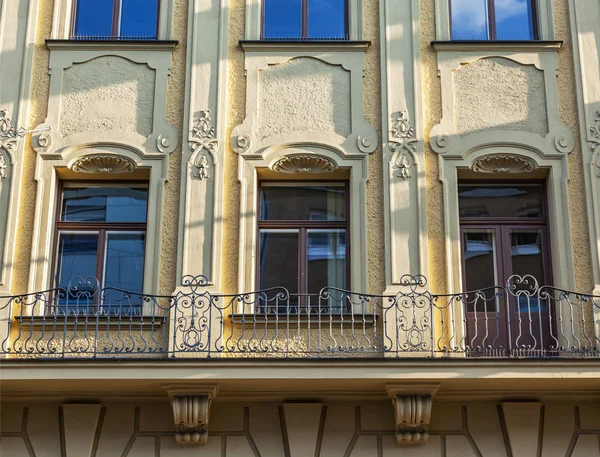 Munich Germany August 2018 Beautiful Fragment Building Traditional Bavarian Architecture — Stock Photo, Image