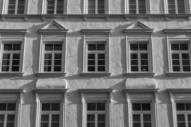 Münih, Almanya, üzerinde 16 Ağustos 2018. Geleneksel Bavyera mimarisinin binanın güzel parça. 