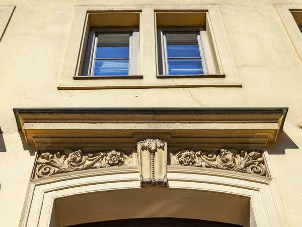 Munich Germany August 2018 Beautiful Fragment Building Traditional Bavarian Architecture — Stock Photo, Image