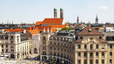 Münih, Almanya, üzerinde 16 Ağustos 2018. Güzel kentsel görünümü