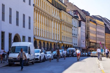 Münih, Almanya, Tarih 22 Ağustos 2018. Güzel kentsel görünümü