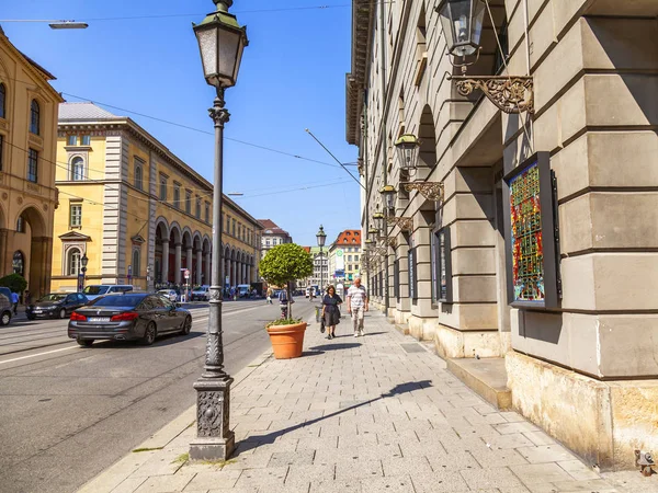 Múnich Alemania Agosto 2018 Hermosa Vista Urbana —  Fotos de Stock