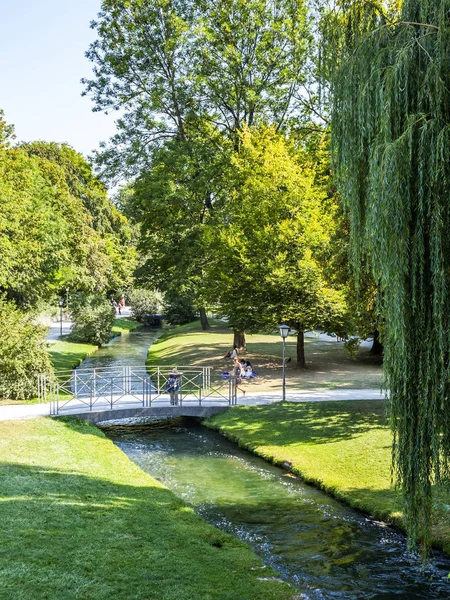 München Deutschland August 2018 Der Englische Garten Einer Der Stadtparks — Stockfoto