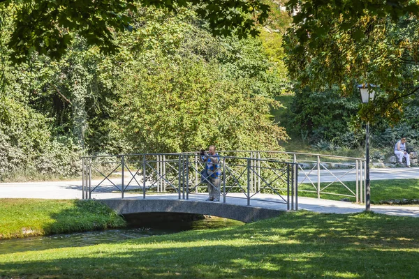 München Deutschland August 2018 Der Englische Garten Einer Der Stadtparks — Stockfoto