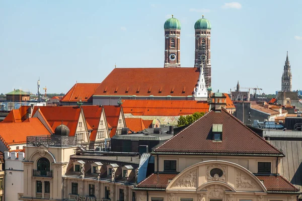 Münih, Almanya, Tarih 22 Ağustos 2018. Güzel kentsel görünümü