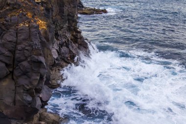 Atlantik Okyanusu Körfezi sahilinde pitoresk sörf