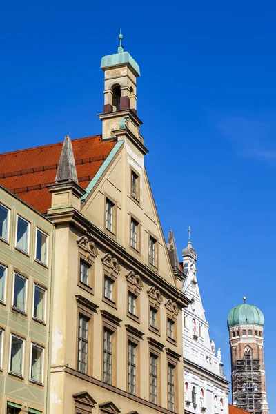 München Deutschland August 2018 Wunderschönes Fragment Des Gebäudes Traditioneller Bayerischer — Stockfoto