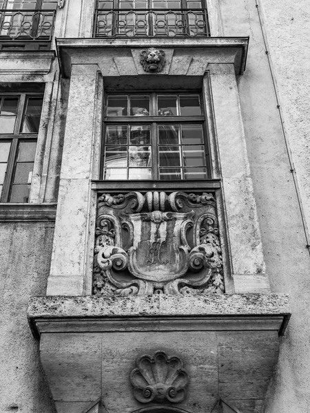 Múnich Alemania Agosto 2018 Hermoso Fragmento Del Edificio Arquitectura Tradicional — Foto de Stock