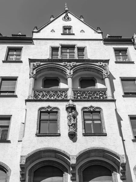 ミュンヘン ドイツ 2018 伝統的なバイエルン建築の建物の美しいフラグメント — ストック写真