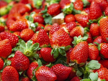 büyük olgun berry çilek arka planı