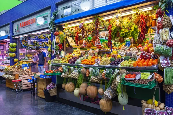 Las Palmas Gran Canaria España Enero 2018 Comercio Hortalizas Frescas — Foto de Stock