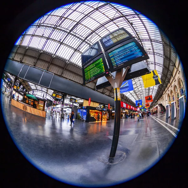 Paříž Francie Října 2018 Interiér Východní Nádraží Gare Est Širokoúhlého — Stock fotografie