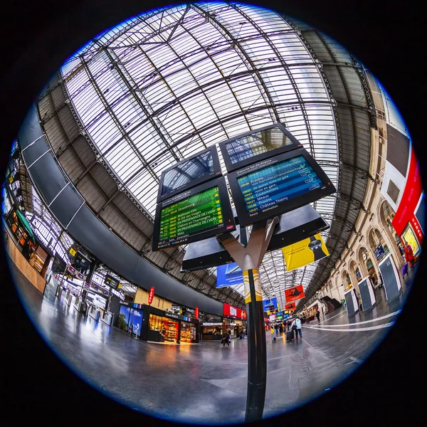 Paris France October 2018 Interior East Railway Station Gare Est — Stock Photo, Image