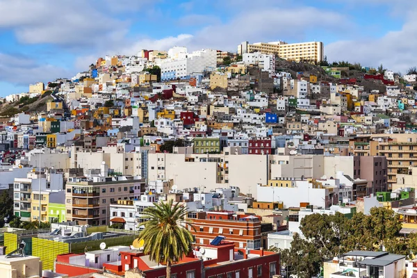 Las Palmas de Gran Canaria, İspanya, 10 Ocak 2018 üzerinde. Anket platformu bir katedral kenti güzel