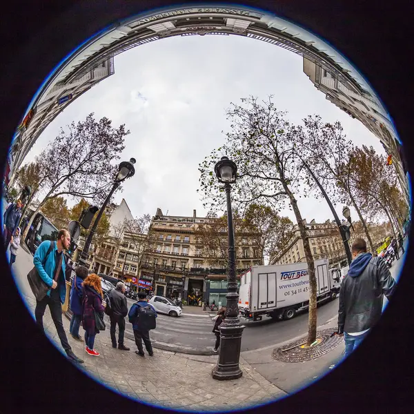 París Francia Octubre 2018 Una Vista Urbana Mañana Nublada Otoño —  Fotos de Stock