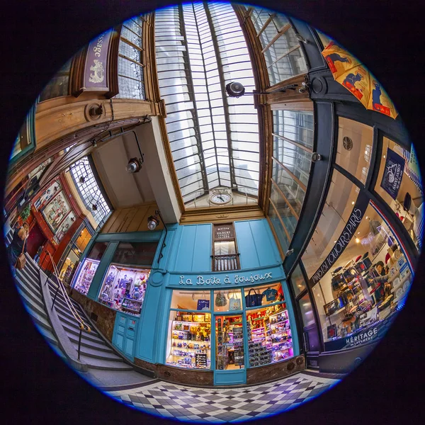 Paris France Octobre 2018 Intérieur Ancien Passage Typiquement Parisien Vue — Photo