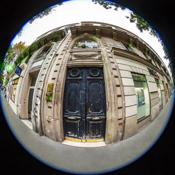 Paris France October 2018 Typical City Street Historical Building Architectural — Stock Photo, Image