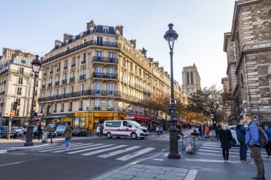 Tarih 29 Ekim 2018, Paris, Fransa. Kentsel bir görünümü,, balıkgözü görünümü