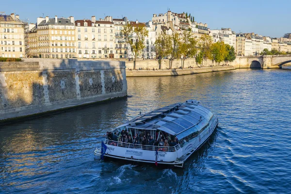 Tarih Ekim 2018 Paris Fransa Banka Seine Nehri Güzel Bentleri — Stok fotoğraf