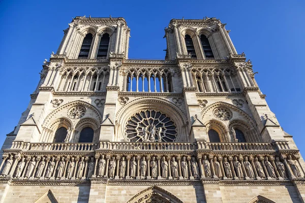 Paris França Outubro 2018 Detalhes Arquitetônicos Notre Dame Paris — Fotografia de Stock