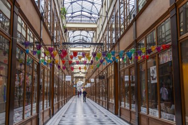 Paris, Fransa, üzerinde 26 Ekim 2018. İç geçit du Grand Cerf bir eski Paris geçiş