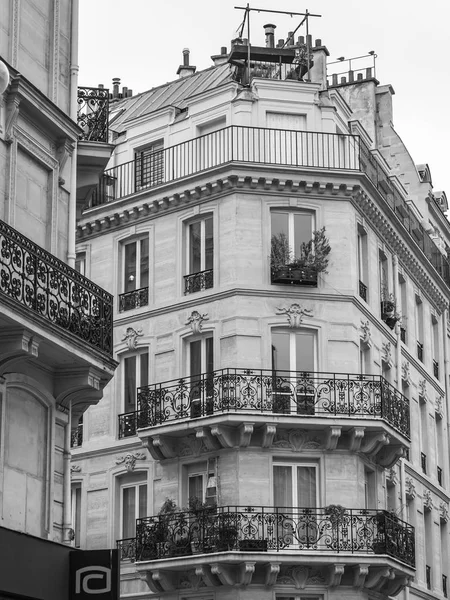 Paris France October 2018 Typical Architectural Details Facades Historical Building — Stock Photo, Image