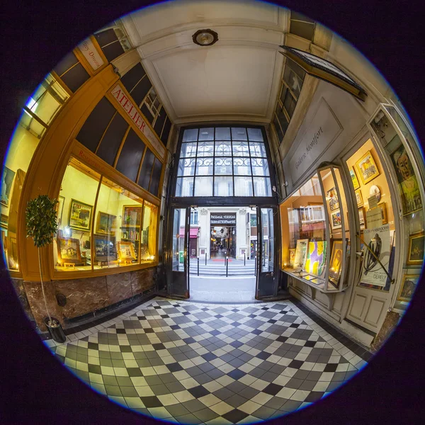 Paris França Outubro 2018 Interior Uma Passagem Típica Parisiense Antiga — Fotografia de Stock