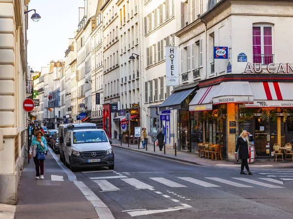 Parijs Frankrijk Oktober 2018 Prachtige Stad Straat Rond Historische Gebouw — Stockfoto