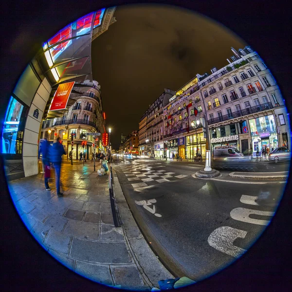 Paris França Outubro 2018 Vista Urbana Uma Das Ruas Centrais — Fotografia de Stock