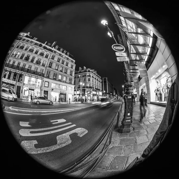 Париж Франция Октября 2018 Вид Город Одна Центральных Улиц Rue — стоковое фото