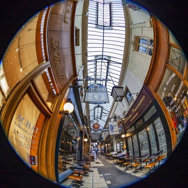 Paris França Outubro 2018 Interior Uma Passagem Típica Parisiense Antiga — Fotografia de Stock