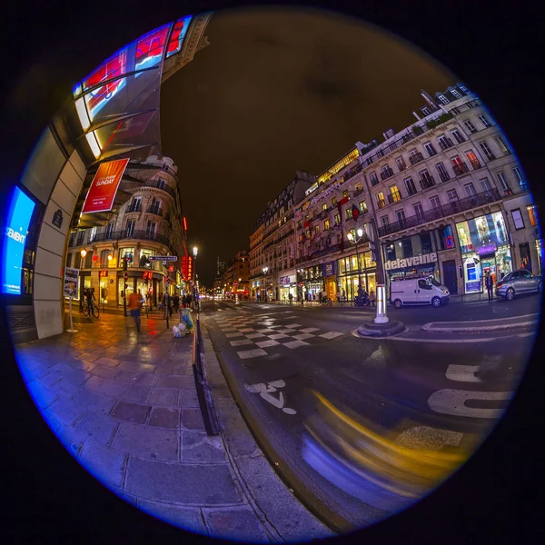 Paris França Outubro 2018 Vista Urbana Uma Das Ruas Centrais — Fotografia de Stock