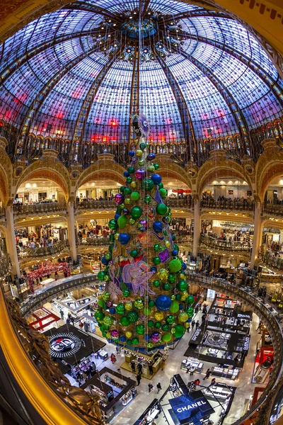 París Francia Octubre 2018 Principal Piso Comercial Tienda Galeries Lafayette —  Fotos de Stock